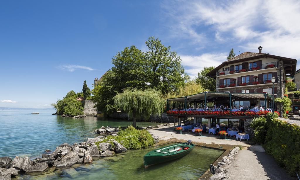 Hotel Restaurant Du Port Yvoire Buitenkant foto